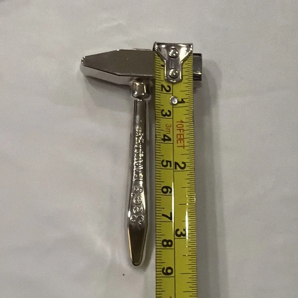 See's Candies Anvil Hammer Nut Cracker Silver Tone Novelty w/ Box‎ (No Lid)